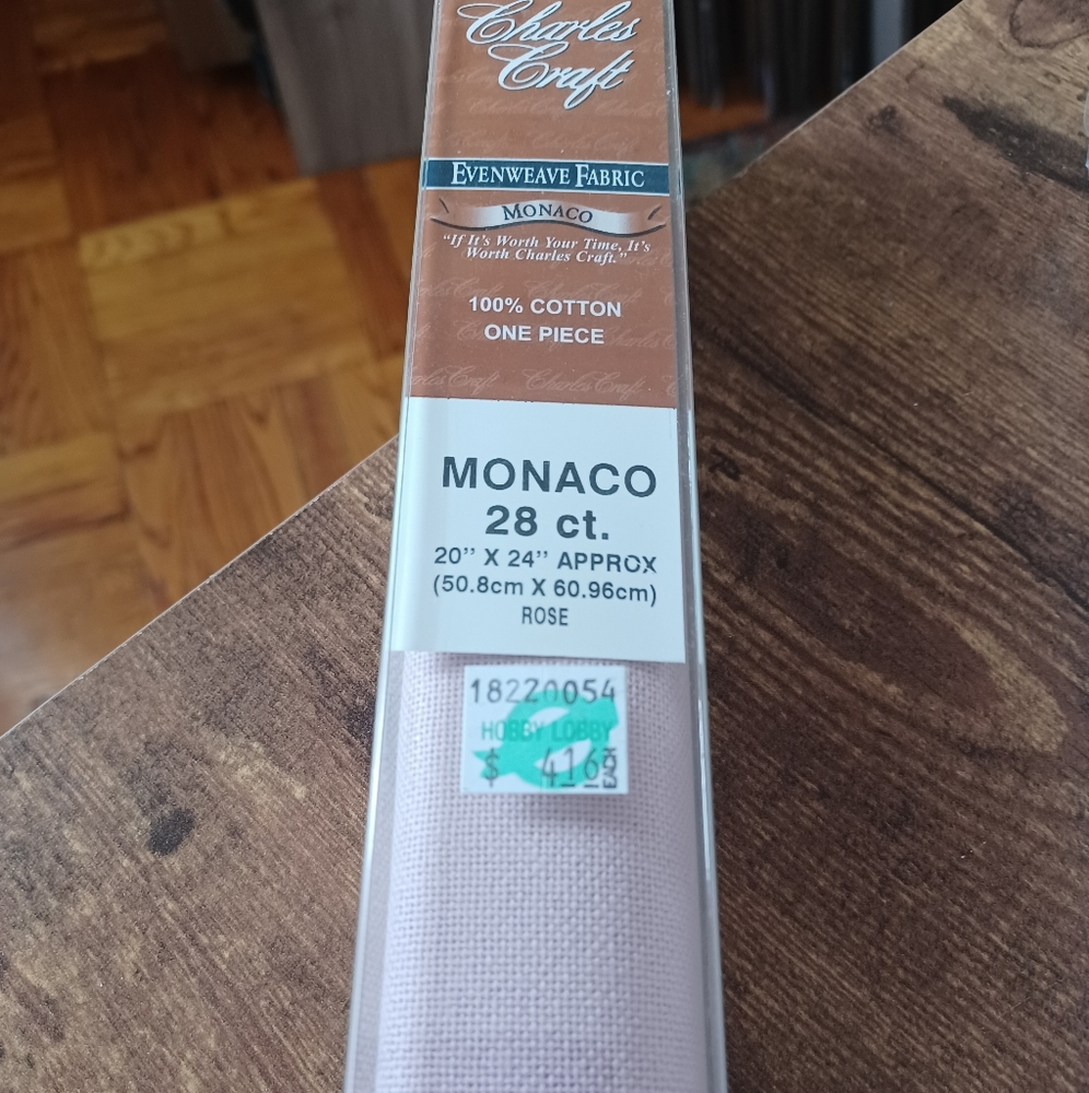 Charles craft evenweave fabric monaco